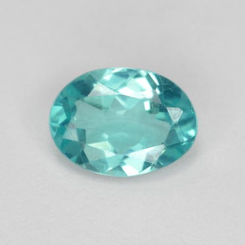 Apatita turquesa natural de 0,82 ct, corte óvalo, VS