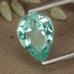 Apatito Verde azul natural de 0.84 ct, En forma de pera, VS