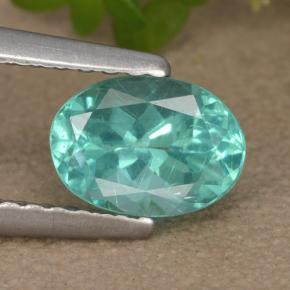 Apatito Azul verdoso natural de 0.93 ct, Corte Óvalo, VS