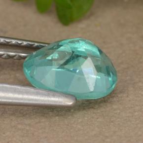 Apatito Azul verdoso natural de 0.93 ct, Corte Óvalo, VS