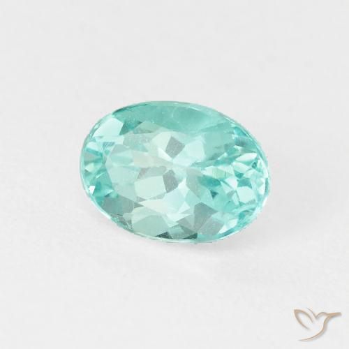 Apatito Verde azul natural de 0.98 ct, Ovalada, VS