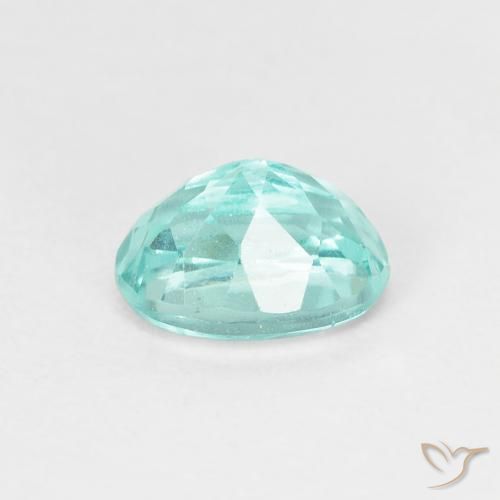Apatito Verde azul natural de 0.98 ct, Ovalada, VS