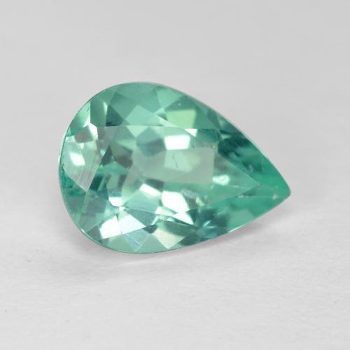 Apatita turquesa natural de 1,66 ct, en forma de pera, VS