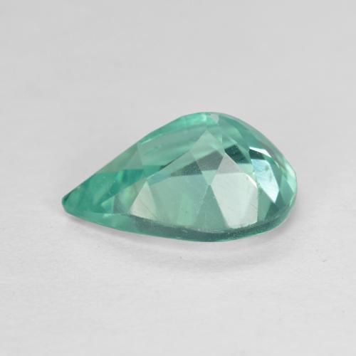 Apatita turquesa natural de 1,66 ct, en forma de pera, VS