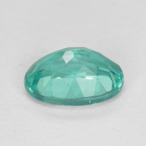 Apatita turquesa natural de 0,90 ct, corte óvalo, VS