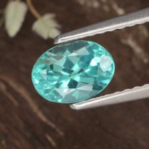 Apatita turquesa natural de 1,13 ct, corte óvalo, VS