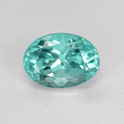 Apatita turquesa natural de 1,14 ct, corte óvalo, VS