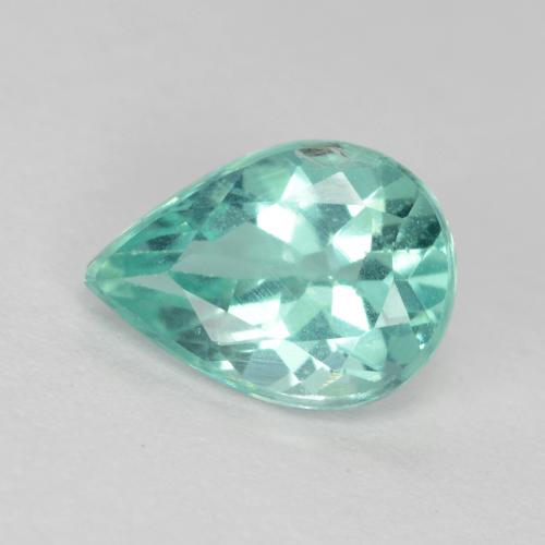 Apatita turquesa natural de 1,12 ct, en forma de pera, VS