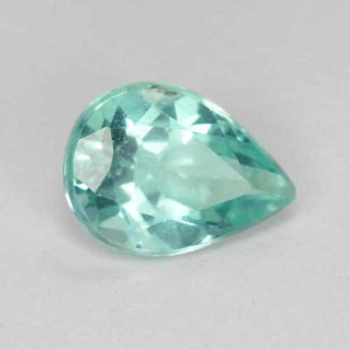 Apatita turquesa natural de 1,12 ct, en forma de pera, VS