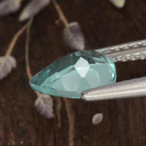 Apatito Azul verdoso natural de 1.06 ct, En forma de pera, VS