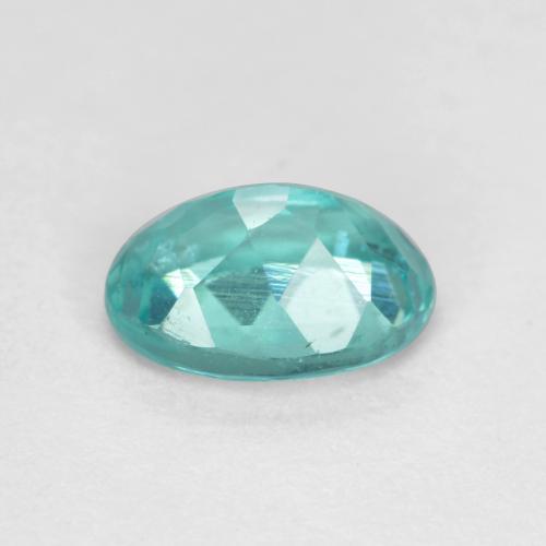 Apatito Verde azul medio natural de 0.94 ct, Corte Óvalo, VS