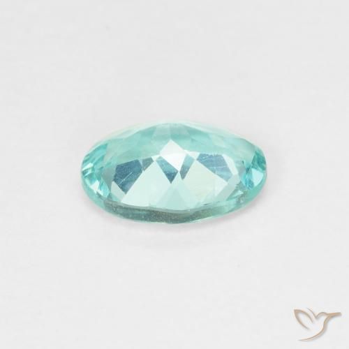 Apatito Verde azulado claro natural de 0.83 ct, Corte Óvalo, VS