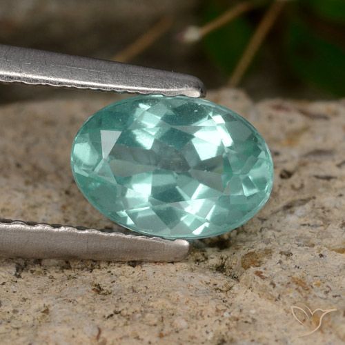 0.82ct Natural Cerceta Apatito, Ovalada, VS