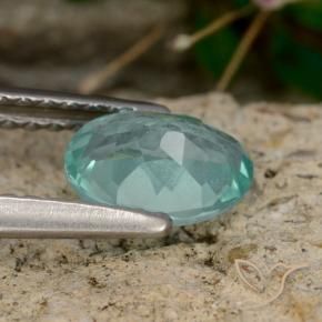 Apatito Cerceta natural de 0.82 ct, Ovalada, VS