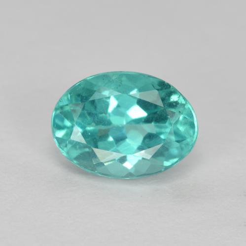 Apatita turquesa natural de 1,01 ct, corte óvalo, VS