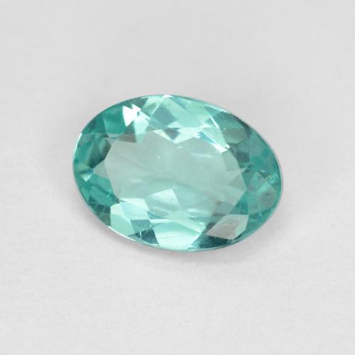 Apatito Verde azul medio natural de 1.02 ct, Corte Óvalo, VS