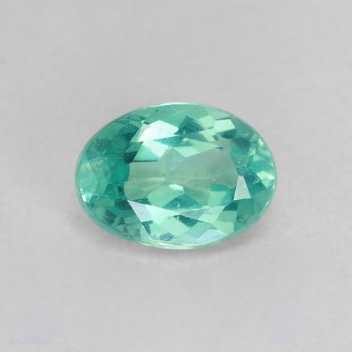 Apatito Cerceta claro natural de 0.95 ct, Corte Óvalo, VS