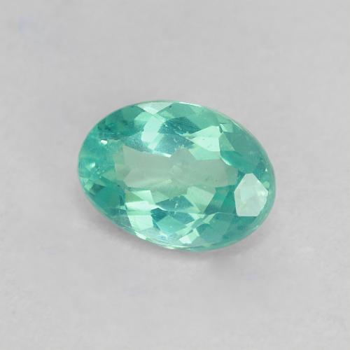 Apatito Cerceta claro natural de 0.95 ct, Corte Óvalo, VS
