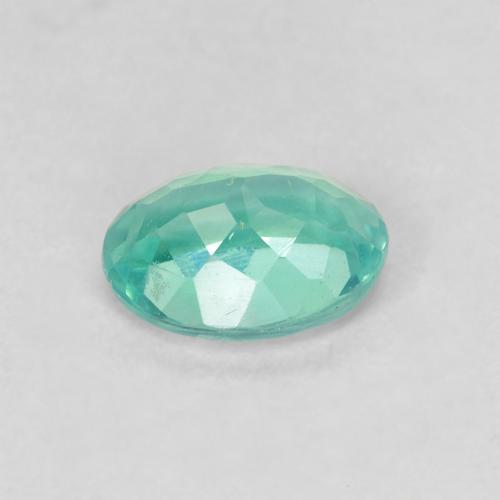Apatito Cerceta claro natural de 0.95 ct, Corte Óvalo, VS
