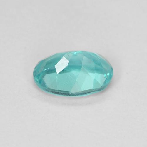 Apatito Verde azul intenso natural de 0.87 ct, Corte Óvalo, VS