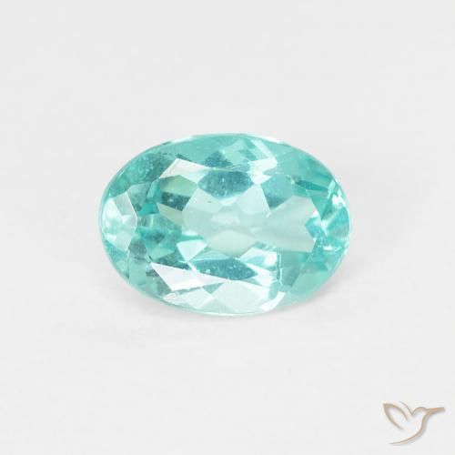 Apatito Verde azul intenso natural de 0.83 ct, Ovalada, VS