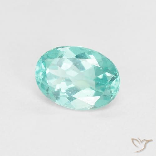 Apatito Verde azul intenso natural de 0.83 ct, Ovalada, VS