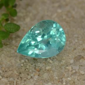 Apatita turquesa natural de 1,16 ct, en forma de pera, VS