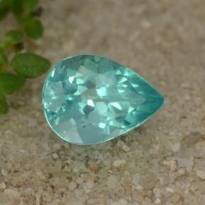 Apatita turquesa natural de 1,16 ct, en forma de pera, VS