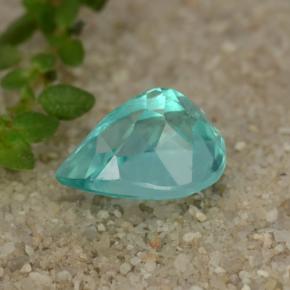 Apatita turquesa natural de 1,16 ct, en forma de pera, VS