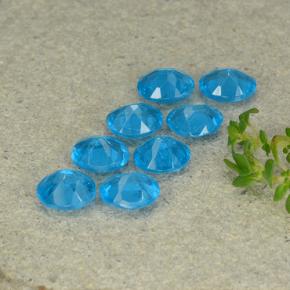 Gemas de Apatito Azul natural de 2.68 ct, Corte Óvalo, VS