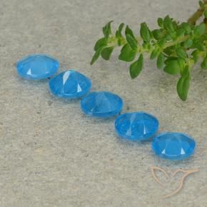 Gemas de Apatito Azul azur intenso natural de 2.01 ct, Ovalada, VS