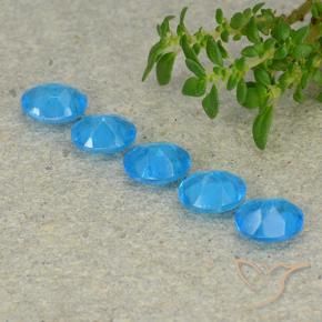 Gemas de Apatito Azul natural de 1.90 ct, Ovalada, VS