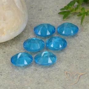 Gemas de Apatito Azul natural de 2.24 ct, Ovalada, VS