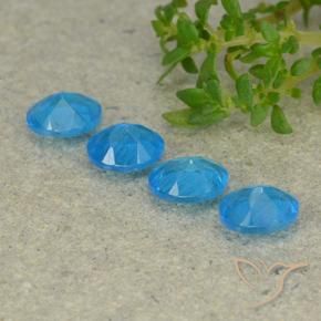 Gemas de Apatito Azul natural de 1.38 ct, Ovalada, VS