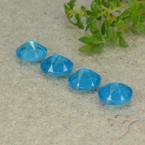 Gemas de Apatito Azul natural de 1.70 ct, Ovalada, VS