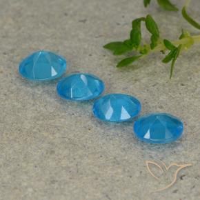 Gemas de Apatito Azul natural de 1.30 ct, Ovalada, VS