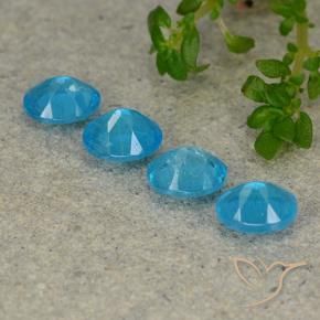 Gemas de Apatito Agua oscuro natural de 1.65 ct, Ovalada, VS
