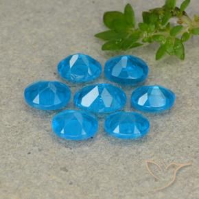Gemas de Apatito Azul natural de 2.90 ct, Ovalada, VS