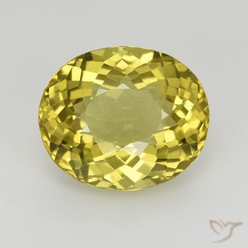 6.18ct Natural Amarillo medio Apatito, Ovalada, VS