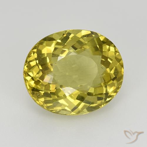 Apatito Amarillo medio natural de 6.18 ct, Ovalada, VS