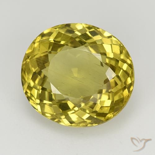 Apatito Amarillo púrpura natural de 8.48 ct, Ovalada, VS