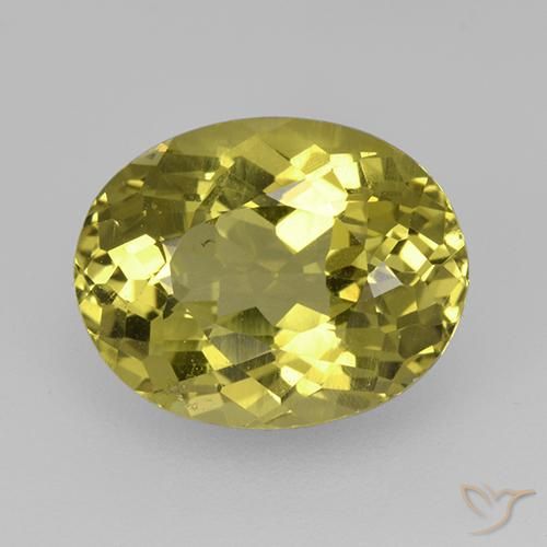 3.98ct Natural Amarillo medio Apatito, Ovalada, VS