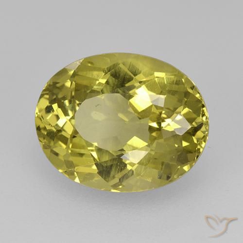 Apatito Amarillo medio natural de 3.98 ct, Ovalada, VS