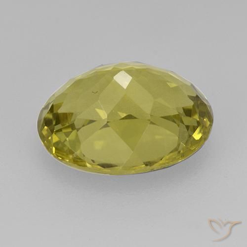 Apatito Amarillo medio natural de 3.98 ct, Ovalada, VS