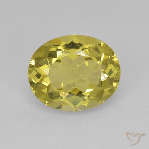 2.37ct Natural Amarillo pálido Apatito, Ovalada, VS