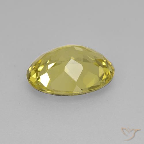 Apatito Amarillo pálido natural de 2.37 ct, Ovalada, VS