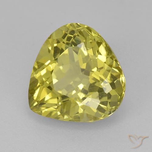 Apatito Amarillo medio natural de 3.73 ct, En forma de pera, VS