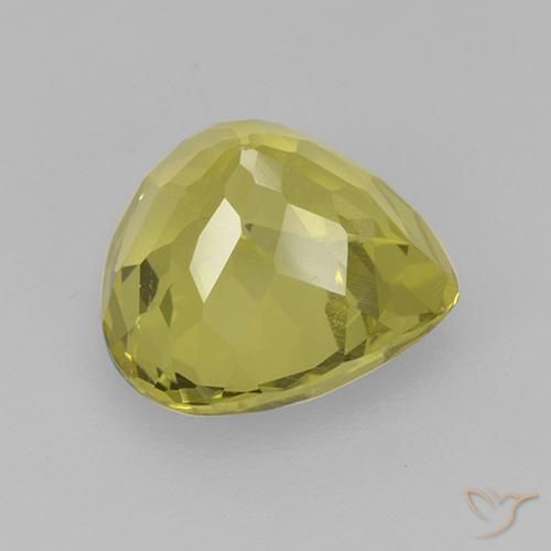 Apatito Amarillo medio natural de 3.73 ct, En forma de pera, VS