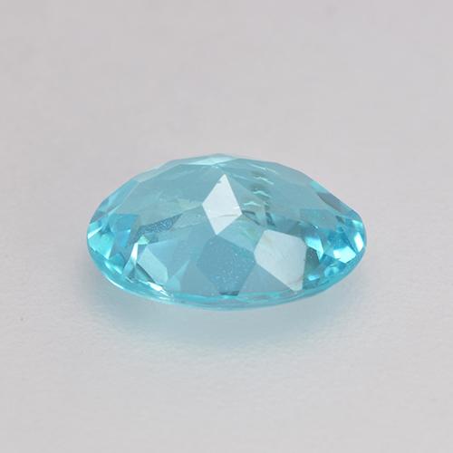 Apatita azul suizo natural de 0,67 ct, corte óvalo, VS