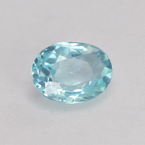 Apatita turquesa natural de 0,53 ct, corte óvalo, VS